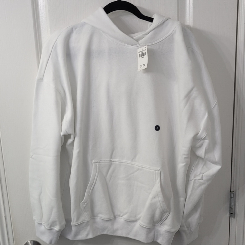 Hollister Women's White Size Large Cozy Soft Hoodie New With Tag